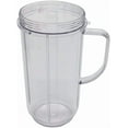 thumbnail image 3 of 2pcs Replacement Part 22oz cup with Flip Top Lid for Magic Bullet Blender, Mixer, Juicer, Food Processor (Model MB1001) (2X 22oz cup with lid), 3 of 5