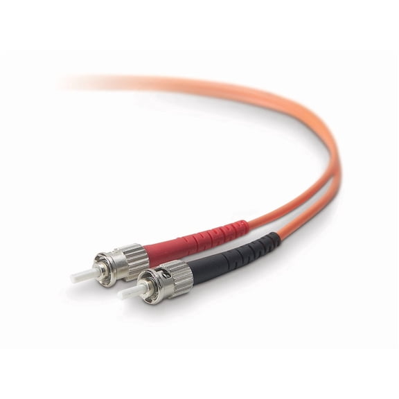 Belkin Duplex Fiber Optic Patch Cable - ST Male - ST Male - 9.84ft