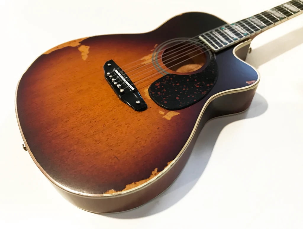 Toby Keith Signature Sunburst 10 Inch Miniature Acoustic Guitar Replica