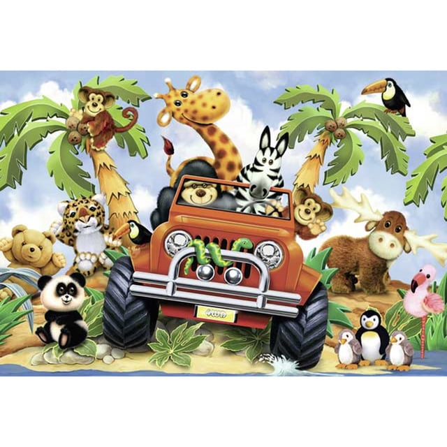Taladro diamante pintura (DE2959) 5D DIY animales lindos punto de cruz bordado Kit 50x70cm Hugtrwg Para estrenar