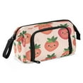 thumbnail image 2 of Fish Mouth Pencil Bag 9.45*3.74*5.9 Inches Pencil Bag Pencil Case Pencil Box Makeup Bag Suitable for Office and Study Cute Cartoon Red Strawberries, 2 of 7