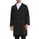 thumbnail image 1 of Abrigos de invierno INSPIRE CHIC para hombres con cuello de muesca, abrigo largo de doble botonadura, 1 of 1