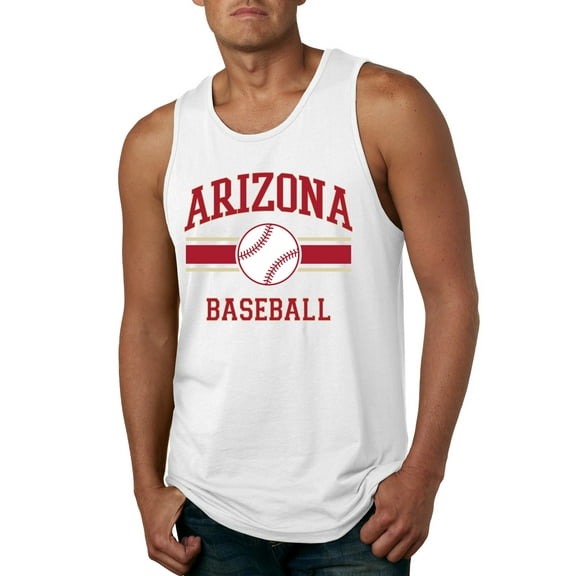Wild Bobby City of Arizona Baseball Fantasy Fan Sports Men's Tank Top, White, XX-Large
