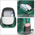 thumbnail image 4 of Blue and Gold Marble Pattern 17" Waterproof Oxford School Backpacks for Teens, S-Shape Padded Straps, for School, Travel, Hiking, Camping, 4 of 5