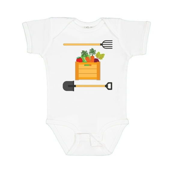 Inktastic Vegetable Gardener Organic Farming Boys or Girls Baby Bodysuit