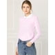 thumbnail image 2 of INSPIRE CHIC Disfraz de Halloween para mujer, manga larga, blusa a rayas en contraste Peter Pan Rosa XS, 2 of 6