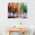 thumbnail image 2 of Art Tree Canvas Prints Wall Art for Home Decor, Large Colorful Trees Branches Forest Pictures for Living Room Bedroom Ready to Hang, 2 of 6