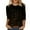 Black, variant on Shirts for Women Thin Casual Crew Neck 3/4 Sleeve Sequin Print Comfortable Ladies Summer Tops Hot Pink S
