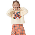 thumbnail image 2 of Disney Princess Girls Dresses Sets Moana Graphic Long Sleeve Crop Sweatshirt and Plaid Skirt Outfits Toddler Kids 4-5T, 2 of 11