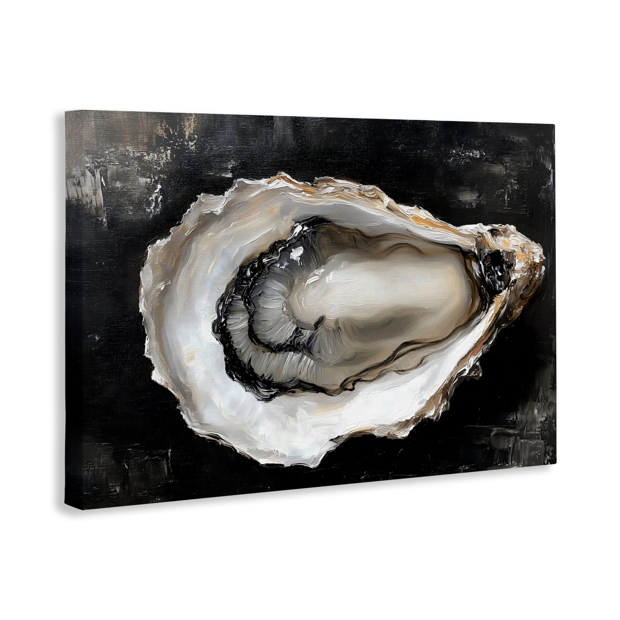Stupell Industries Black Oyster Pearlescent Shell Canvas Wall Art, design by LSR Design Studio