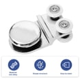 thumbnail image 3 of Miangastore Rouleau de Porte de Douche au Design Professionnel en Alliage de Zinc 1 Ensemble 2,8 X 1,8 Po, 3 of 8
