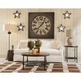 thumbnail image 2 of Bassett Mirror Emery Farmhouse Round Wood Cocktail Table in Brown, 2 of 4