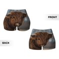thumbnail image 5 of Vsdgher Yak print Workout Shorts for Women Seamless Soft Smooth Gym Yoga Scrunch Active Exercise Fitness Shorts, 5 of 8