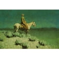 thumbnail image 2 of Remington, Frederic 18x13 White Modern Wood Framed Museum Art Print Titled - The Night Herder, 2 of 4