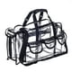 thumbnail image 1 of Bolsa organizadora de maquillaje Jula Vance Professional de PVC transparente, 1 of 9