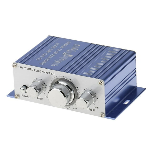 Amplificador Estéreo Accesorios Automóvil Coche Motocicleta Barco Audio Soporte Teléfono Ordenador Diseño de Alta Universal Duradero Soledad Hifi Stereo Audio Amplifier