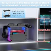 Pecham Charging Storage Dock for Switch 2 JoyCon, Switch 2 Accessories Organizer with 16 Game Disc Slot, 9 Game Cards Slot, Pro Controller Holder