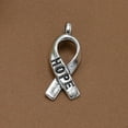 thumbnail image 3 of 20pcs Alloy HOPE Letters Ribbon Pendants Charms DIY Jewelry Making Accessory for Necklace Bracelet (Antique Silver), 3 of 8