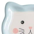 thumbnail image 5 of Cartoon Cat Bowl Dish Saucer Shape Eating Feeding Bowl Non Skid Food Container Plate Ceramics for Hedgehog Cats and Small Dogs Pet Supplies blue, 5 of 6