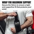 thumbnail image 4 of Tuffwraps 16"" Wrist Straps For Gym - No Thumb Loops - Powerlifting Weightlifting And Bench Press Support - Durable Wrist Straps Gym Accessory For Enhanced Wrist Support, 4 of 5