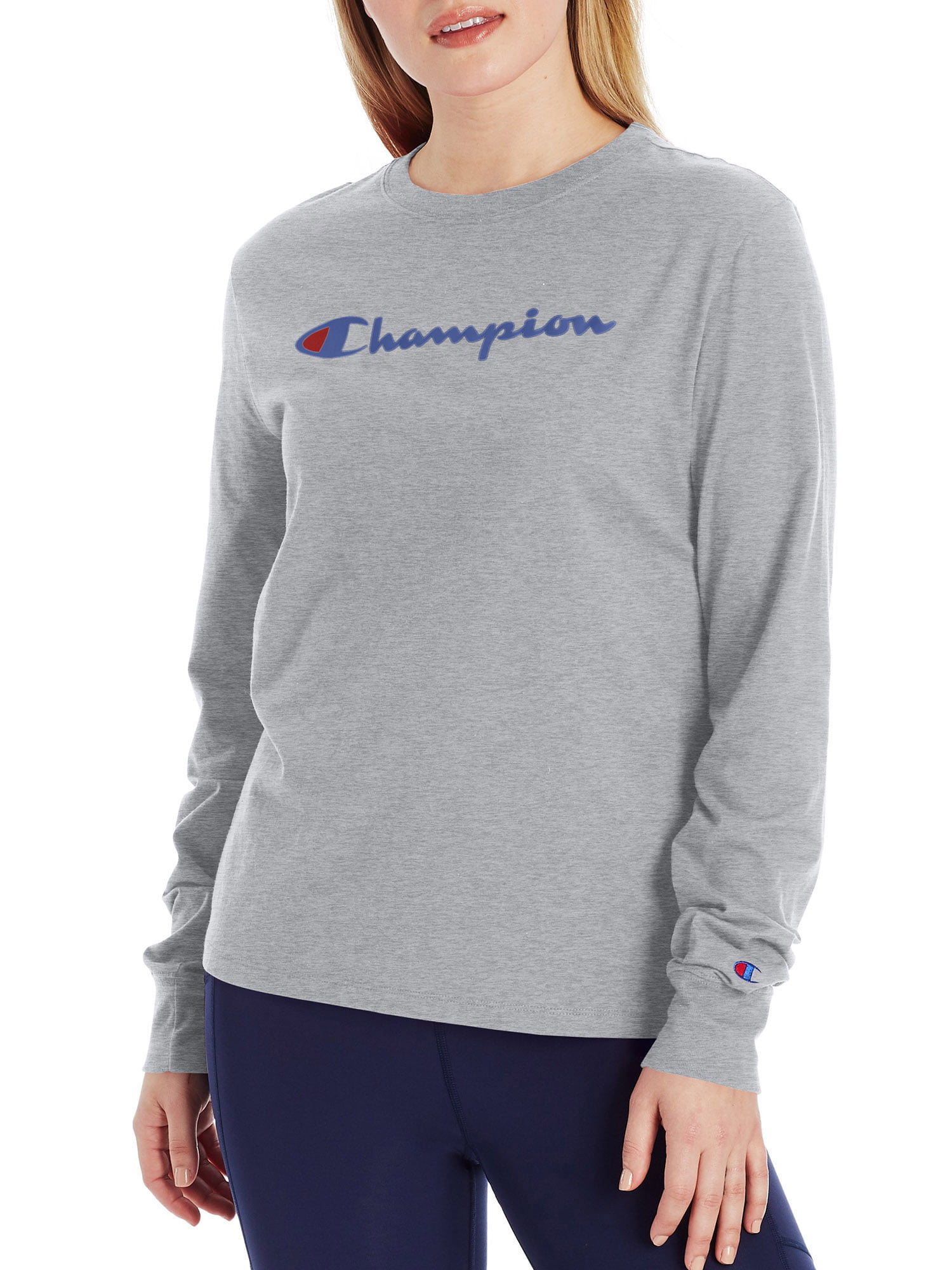 Champion Teen-Boys NCAA Long Sleeve Jersey T-Shirt Navy L