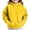 Yellow #156, variant on Kids' Hoodie Kangaroo Pocket Long Sleeve Casual Pullover Basic Comfortable Classic Solid Color Fall Top