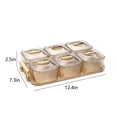 thumbnail image 3 of CHUANK Home Storage & Organisation Fruit Tray Clear Snack Display Tray Candy Snack Tray Nut And Dried Fruit Storage Box Snack Tray For Kitchen And Party Food And Pantry Organization, 3 of 8