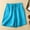 Blue, variant on Gspmoly Biker Shorts Women, Women'S Solid Color Casual High Waisted Oversized Short Pants Running Shorts Clearance Black L