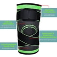 thumbnail image 4 of Set of 2 Knee Sleeve, Compression Fit Support -for Joint Pain and Arthritis Relief, Improved Circulation Compression - Wear Anywhere - 2 Pcs (X-Large), 4 of 7