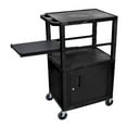 thumbnail image 5 of Luxor Tuffy Navy Blue 3 Shelf & Nickel Legs - Cabinet & Black Side Pull-out Shelf & Electric (WTPSP42ZC4E-N), 5 of 7