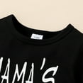 thumbnail image 5 of OLLUISNEO 9-12 Months Infant Baby Boys Clothes Baby Boy Short Sleeve Top + Shorts 2Pcs Outfits Set Black, 5 of 9