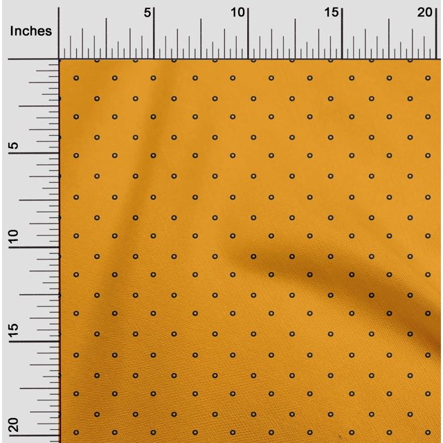 oneOone Silk Tabby Fabric Circle Block Print Sewing Fabric BTY 42 Inch Wide