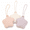 Skin Color + Beige + Purple, variant on Hvxrjkn 3Pcs Silicone Pacifier Holder Case - Safe, Soft & Portable Protective Storage Pouch, Easy to Clean for Diaper Bag & Stroller