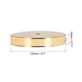 thumbnail image 3 of Uxcell Light Canopy Kit Wall Sconce Lamp Plate Fixture DIY 120mm 4.7Inch Champagne Gold, 3 of 5