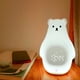 thumbnail image 5 of Luz recargable de la noche del estudiante del usb del silicón de la luz de la noche del despertador del oso blanco grande, 5 of 5