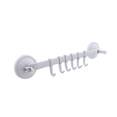 thumbnail image 1 of Wosthever Colgador de pared para baño, estante con 6 ganchos, ventosa colgante, ventosa para toallas sin clavos, plástico sin costuras para Type2 NO2, 1 of 6