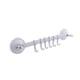 thumbnail image 2 of Moyic Colgador de pared 6 Ganchos Estante Estantes colgantes ajustables Organizador Ventosa Cerradura de plástico Tipo Traceless para cocina Juegos de accesorios de baño Blanco, 2 of 6