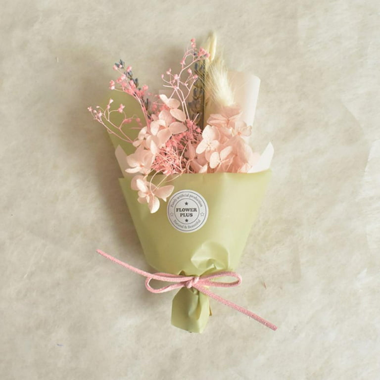 Popvcly Mini Bouquet Flowers-Natural Handmade Dried Flower Bouquet with  Gift Box Packaging,for Valentine's Day Gifts