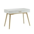 thumbnail image 1 of Scranton & Co 1 Drawer Desk in White, 1 of 2