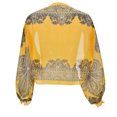 thumbnail image 4 of HNMKIU Wraps Women Elegant Sun Sleeve Arm Thin Long Ice Silk Chiffon Cardigan Wraps Yellow,One Size, 4 of 8