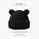 thumbnail image 1 of Gorro de estudiante de estilo japonés para mujer, gorro de lana gruesa con aspecto alto para otoño e invierno, gorro holgado y versátil con gran circunferencia para la cabeza, gorro frío, 1 of 6