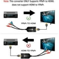 thumbnail image 4 of Ypbpr To Hdmi Converter Adapter, Component To Hdmi, 5Rca Rgb Ypbpr To Hdmi Converter Supports 1080P Video Audio Converter Adapter For Dvd Psp Xbox 360 Ps2 Nintendo To Hdtv Monitor Or Projector, 4 of 7