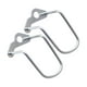 thumbnail image 2 of 2 protectores de desviador trasero para bicicleta. Plata, 2 of 8