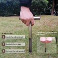 thumbnail image 3 of HiHydro 12 Inch Stainless Steel Soil Probe with 2 Sample Bags, T-Handle Soil Test Kit for Plant Care, Garden, Lawn, Farm, 3 of 7