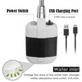 thumbnail image 3 of Portable Camping Shower Outdoor Camp Shower Pump, Upgrade Electric Rechargeable Portable Camping Shower, for Camping Beach Swimming Outdoor Traveling Hiking Car Washing Pet Cleaning, 3 of 8