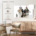 thumbnail image 4 of Elephant Stock Group Of House Pets Wall Art - Horizontal Multi Panel Canvas - Living Room Wall Decor - Animal Multi Panel - White And Gray Decor - 23" x 14", 4 of 4