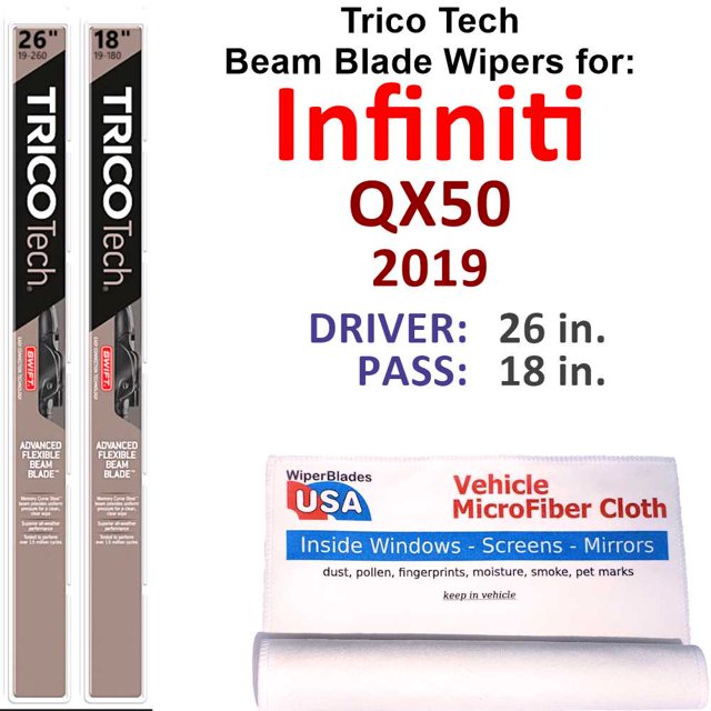 2019 Infiniti QX50 Beam Blade Wipers (Set of 2)