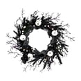 thumbnail image 2 of Corona de Halloween Perfecl con calabaza blanca 50 cm, 2 of 8