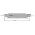 thumbnail image 4 of Colt Exhaust | Stainless Steel 2.5" Inches Straight Universal Glasspack Muffler Resonator (2.5" ID/OD x 23" Long) | Automotive Replacement Part, 4 of 4