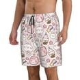 thumbnail image 2 of Kdxio Cute Rabbit Pattern Mens Casual Shorts - Drawstring Summer Beach Sports Shorts for Men, 2 of 9
